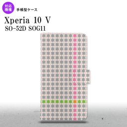 Xperia10V Xperia10V 手帳型スマホケース カバー 花十時 ふんわり 2023年 7月発売 nk-004s-xp105-dr1354