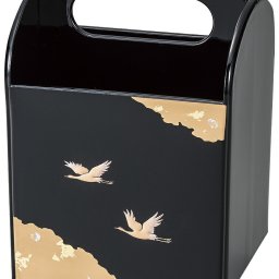 【送料無料】 山中漆器 回転リモコンラック　光輝 黒（高級 金沢箔 工芸品 お歳暮 外国人 お土産 日本製 ギフト 海外発送可 プレゼント お土産 御礼 お祝 記念 誕生日  お中元）なごみや本舗
