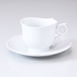 マイセン 波の戯れ ホワイト コーヒーカップ＆ソーサー 300ml Meissen 000001-29586-1 洋食器 送別会 誕生日 お中元 還暦祝い 結婚祝い 結婚式 高級 父の日 母の日【スペシャルラッピング660円(別売り)】 即日発送 成人祝い ホワイトデー