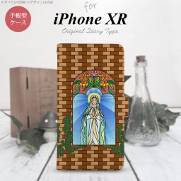 iPhoneXR iPhone XR 手帳型スマホケース カバー マリア様 ベージュ  nk-004s-ipxr-dr1502