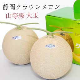 送料無料 クラウンメロン 上 山等級 大玉 1.4kg前後 2玉入り 産地直送 静岡クラウンメロン 静岡県産 マスクメロン メロン高級フルーツ メロン専門店 お中元 入学 贈答 お祝い プレゼント