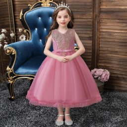 【ラッピング無料】 子供ドレス ドレス 女の子 ワンピース レース チュールワンピース ロングドレス ピアノ発表会 子ども 花嫁 コンクール 結婚式 キッズドレス ノースリーブ フォーマルドレス