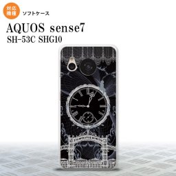 sense7 sense7 スマホケース 背面ケースソフトケース 時計 妖精 黒 白 2022年 11月発売 nk-sens7-tp1258
