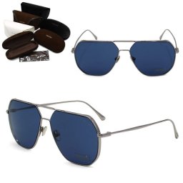 トムフォード サングラス TOM FORD FT0852/S 14V 61 TF0852 シルバー ブルー サングラス ノーズパット メンズ レディース ユニセックス