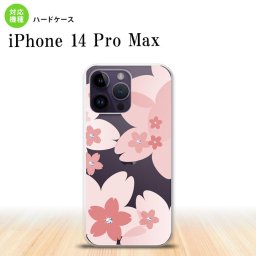 iPhone14 ProMax iPhone14 Pro Max スマホケース 背面ケース ハードケース 花柄 サクラ B ピンク 2022年 9月発売 nk-i14pm-058