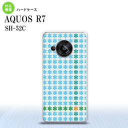 SH-52C AQUOS R7 スマホケース 背面ケース ハードケース 花十時 青 2022年 7月発売 nk-r7-1355