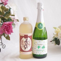 プレミアムな熟成麦焼酎と国産ワインセット夢のひととき熟成麦焼酎25°(大分県)720ml勝沼仕込みの甲州白スパークリングワインやや辛口(山梨県)720ml