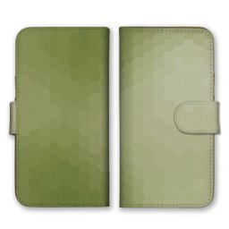 ＼全機種対応／ スマホケース 手帳型 スマホカバー 手帳タイプ スマートフォン ケース カバー モザイク 六角 ハニカム カーキグリーン かわいい おしゃれ かっこいい カードホルダー付き カード収納 合皮 合成レザー