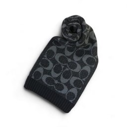 コーチ COACH マフラー JUMBO SIGNATURE C SCARF COWC540471-001 ユニセックス BLACK ブラック