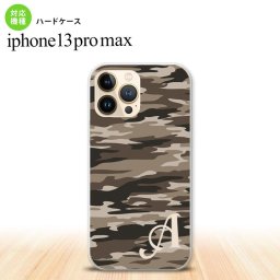 iPhone13ProMax iPhone13 Pro Max ケース ハードケース タイガー 迷彩 B 茶 +アルファベット iPhone13 プロ マックス 6.7インチ おしゃれ かわいい メンズ レディース キッズ デザインたくさん nk-i13pm-1171i
