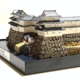 日本の城183　久留米城・福岡県 　城コレ ケース付き  お城のジオラマ模型 プラモデル インテリア 雑貨 プレゼント 置物 お祝い おみやげ 和風 飾り リビング 玄関 オブジェ おしゃれ コレクション ミニチュア 小物【送料無料(一部地域除く)】