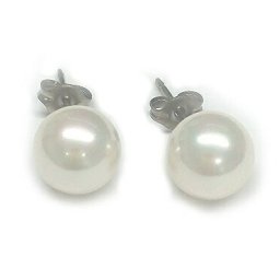 国産貝パールピアス スタッド真珠ピアス アコヤの貝核使用 (8.0mm) 【6月誕生石真珠】【レディース,激安,特価,通販】