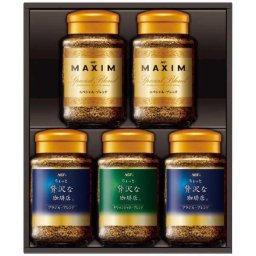 AGF インスタントコーヒー ギフト セット 詰め合わせ 贅沢な珈琲店 マキシム スペシャルブレンド ブラジル キリマンジャロ 飲み比べ 瓶 高級 贈り物 内祝い お歳暮 お中元 手土産
