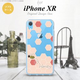 iPhoneXR iPhone XR スマホケース ソフトケース ハニー クリア 赤 メンズ レディース nk-ipxr-tp1686