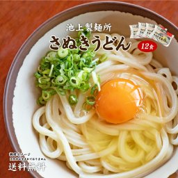 池上製麺所の釜玉うどん12食 送料無料 （北海道・沖縄・離島+1500円） ご当地セット 産直 福袋 食品 グルメ 食べ物 プレゼント ギフト ギフトセット お中元 御中元 中元 女性 男性 一人暮らし うどん【送料無料】