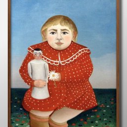 アンリ ルソー ChildwithDoll A3 サイズ ポスター アート おしゃれ 絵画 インテリア 北欧 イラスト マット紙 艶消し アートパネル 額 フレーム デザイン 壁掛け ギフト 新築祝い ディスプレイ 引越し祝い　新生活　空間デザイン 