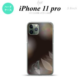 iPhone11Pro iPhone11 Pro スマホケース ハードケース ぼかし 花柄 黒 +アルファベット メンズ レディース nk-i11p-1595i