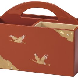 【送料無料】 山中漆器 リモコンBOX　光輝 洗朱（高級 金沢箔 工芸品 お歳暮 外国人 お土産 日本製 ギフト 海外発送可 プレゼント お土産 御礼 お祝 記念 誕生日  お中元）なごみや本舗