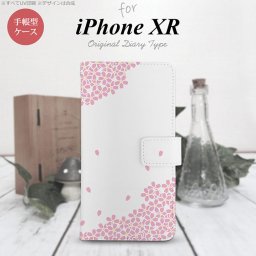 iPhoneXR iPhone XR 手帳型スマホケース カバー 桜 ピンク  nk-004s-ipxr-dr1422
