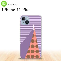 iPhone15 plus iPhone15 plus スマホケース 背面ケース ハードケース はさみ パープル 2023年 9月発売 nk-i15pl-1343