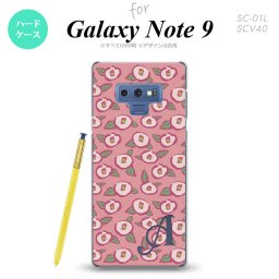 Galaxy Note 9 ギャラクシー ノート9 SC-01L SCV40 スマホケース カバー ハードケース つばき ピンク イニシャル 対応 nk-note9-1704i[スマホ,スマホケース,スマホカバー,ケース,カバー,ジャケット]