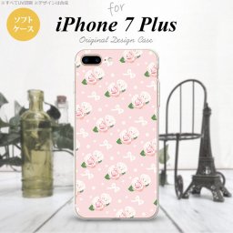 【iPhone7plus】【スマホケース/スマホカバー】【アイフォン7plus】iPhone7plus スマホケース カバー アイフォン7plus ソフトケース 花柄・バラ（G） ピンク nk-i7plus-tp256【メール便送料無料】