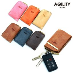『バトン』(全6色)シビラ【キーケース スマートキー カードケース カードキー 一体型 パスケース メンズ レディース リモコンキー 本革 定期入れ レザー ファスナー付き】【AGILITY affa(アジリティアッファ)】牛革 誕生日 クリスマス 記念日 プレゼント ギフト 贈り物 男性 女性 おしゃれ