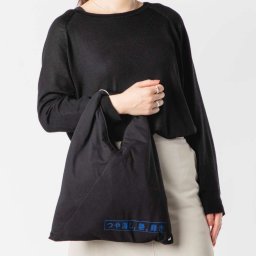 エムエム6 MM6 S54WD0043 P6694 ショルダーバッグ SMALL JAPANESE HANDBAG レディース バッグ スモール ジャパニーズ ハンドバッグ ナンバーロゴ コットン カジュアル プレゼント ギフト 鞄 メゾン マルジェラ Maison Margiela ブラック