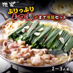 食肉センター直送【特撰博多もつ鍋セット】味を選べます【まろやか醤油】 【あごだし味噌】 2人～3人前 
