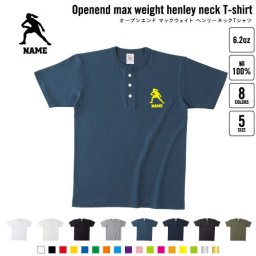 アルティメット2   名入れヘンリーネックTシャツ ヘンリーネック 名入れTシャツ 首元ネコ目ボタン ボタンTシャツ 首元アクセント メンズ レディース    ディスク フライング パス