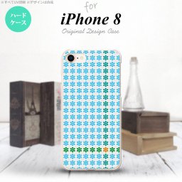 iPhone7 iPhone8 スマホケース ハードケース 花十時 青 メンズ レディース nk-ip8-1355