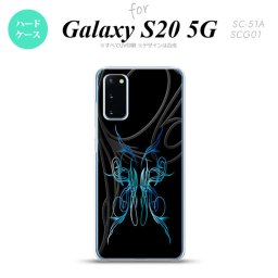 SC-51A SCG01 Galaxy S20 スマホケース ハードケース ピンスト 黒 青 メンズ レディース nk-s20-1242
