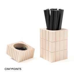 Cinqpoints VOLUME 03 PEN BOX IN WOOD ペン立て ＆ クリップ入れ  卓上 デスク 収納 整理 整頓 デスク周り おしゃれ 大人  【送料無料】 