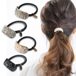 ヘアゴム ビジュー パール ラインストーン ダーク シック シンプル ゴールド シルバー ゴム 黒 きれいめ 上品 髪飾り 髪留め 大人 おしゃれ 可愛い カジュアル 女性 レディース ヘアアクセサリー アクセサリー 誕生日 プレゼント 結婚記念日 自分へのご褒美 妻 彼女 友達 への 贈り物 におすすめ♪【無料ギフトラッピング・送料無料でお届け】