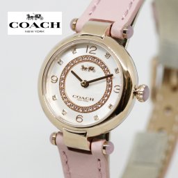 COACH コーチ 腕時計 CARY ケリー 14503896 レディース レザー ピンク ホワイト シェル 海外正規品 ラッピング無料可