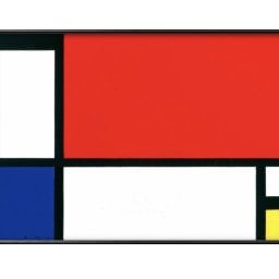 ピエト モンドリアン  赤 青 黄のコンポジション A3 サイズ ポスター アート おしゃれ 絵画 インテリア 北欧 イラスト マット紙 艶消し アートパネル 額 フレーム デザイン 壁掛け ギフト 新築祝い ディスプレイ 引越し祝い　新生活　空間デザイン 