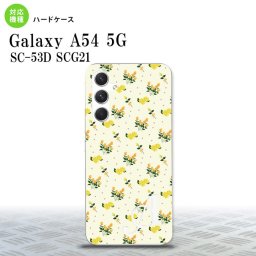 Galaxy A54 5G Galaxy A54 5G スマホケース 背面ケース ハードケース 花柄 バラ ドット 小 黄 +アルファベット 2023年 5月発売 nk-a54-251i