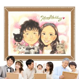 似顔絵 贈り物 結婚式 名入れ プレゼント 手描き ギフト 結婚式 婚礼 ウェルカムボード ウェディング 結婚祝い 新郎 両親 新婦 カップル 名入れ 修正無料 下書き確認 かわいい サプライズ 一生もの 実績多数 一生もの ブライダル 思い出 ウェディング 感謝の品 家族 ハロウィン 快気祝い 記念日 感動 米寿祝い 引っ越し 初任給 節目 感謝 大人数 メモリアルギフト