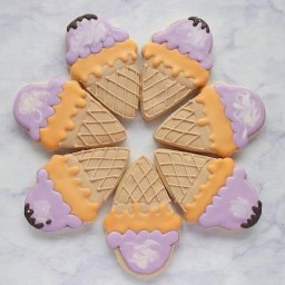 【ハロウィンアイスクリーム】アイシングクッキー1枚