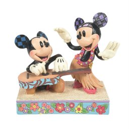 ジム ショア Jim Shore ディズニー トラディション Disney Traditions ミッキー＆ミニー ハワイ フィギュア 置物 人形 6016330 ミッキーマウス ミニーちゃん インテリア