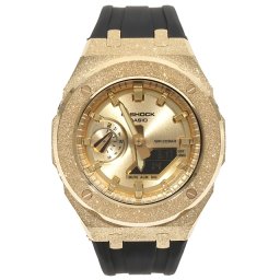 G-SHOCK GA2100gb GARISH GOLD フロステッド カスタム カシオーク ゴールドダイアル ステンレス製 艶消しモデル Frosted Edition ゴールド