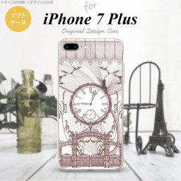 【iPhone7plus】【スマホケース/スマホカバー】【アイフォン7plus】iPhone7plus スマホケース カバー アイフォン7plus ソフトケース 妖精と時計 シック nk-i7plus-tp1254【メール便送料無料】