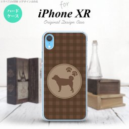 iPhoneXR iPhone XR スマホケース ハードケース 犬 柴犬 茶 メンズ レディース nk-ipxr-821