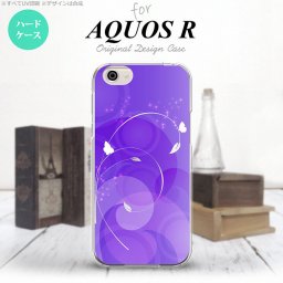 【SH03J】【スマホケース/スマホカバー】【アクオス R】SH03J スマホケース AQUOS R SH-03J カバー アクオス R 花・フラワー 紫 nk-sh03j-201【メール便送料無料】
