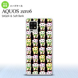 SHG04 SHG04 ZERO6 AQUOS zero6 スマホケース ハードケース 招き猫 黒 メンズ レディース nk-zero6-151
