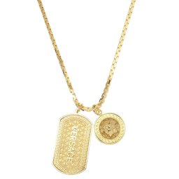 ヴェルサーチェ Versace メドゥーサ ダブル チャーム ペンダント ネックレス DG14698-DJMS-D41O anve00011m アクセサリー ジュエリー メンズ レディース ゴールド