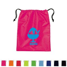 かき氷 名入れシューズバッグ 巾着バッグ 靴入れ 上履き入れ 巾着袋 名入れ 体操着入れ ピクトグラム