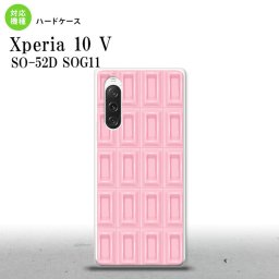 Xperia10V Xperia10V スマホケース 背面ケース ハードケース チョコ ストロベリー ピンク 2023年 7月発売 nk-xp105-737