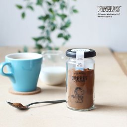 スヌーピー コーヒーパウダー 45g カフェオレ専用 〔コーヒーギフト/プレゼント/PEANUTS/カフェオレ/インスタントコーヒー/可愛い/おしゃれ/誕生日/アイスコーヒー〕＜HOT＞＜ ICE＞