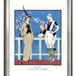 ジョルジュ バルビエ ラグビー A3 サイズ ポスター アート おしゃれ 絵画 インテリア 北欧 イラスト マット紙 艶消し アートパネル 額 フレーム デザイン 壁掛け ギフト 新築祝い ディスプレイ 引越し祝い　新生活　空間デザイン 